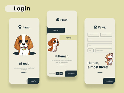 Adopt a Pet App Design branding design figma graphic design illustration mobile design vector