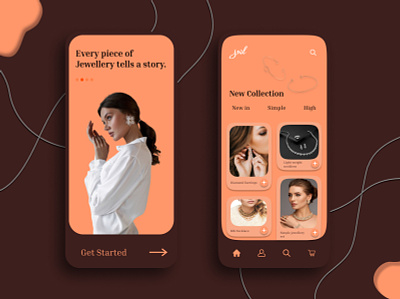 Design inspiration for Jewellery app design branding design figma graphic design mobile design vector