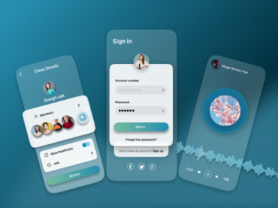 Music Application Design app design branding design figma graphic design mobile design