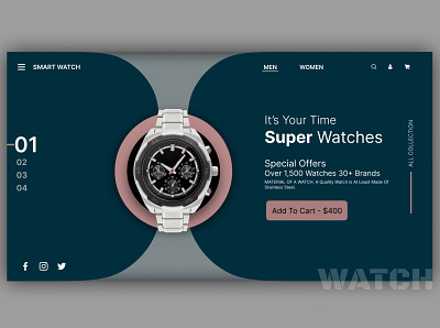 Watch Collection Website Design Ideas branding design figma graphic design layout web website