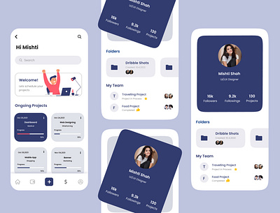 UI/UX Application Design app design branding design figma graphic design mobile design