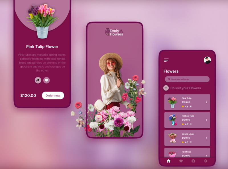 Flower App designs by Kishan Kanani on Dribbble