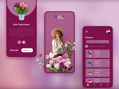 Flower App designs