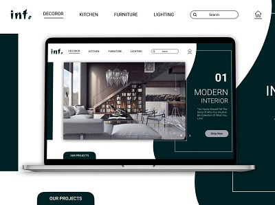 Interior Design Website design designer graphic design web website