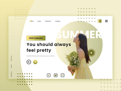 Summer Collection Website branding design figma graphic design layout web webdite
