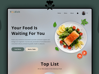 Food Blog Design Website branding design designer figma graphic design web website