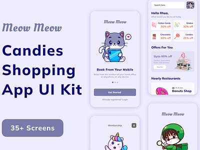 Candies Shopping App UI Kit