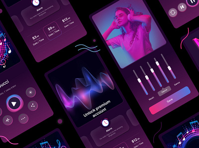 Music Application Design Ideas app design branding design figma graphic design ui