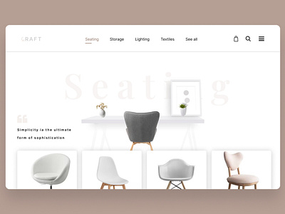 Furniture Store Web Design