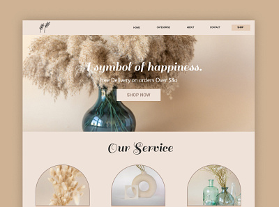 Flower Website Design branding design designer figma graphic design web website