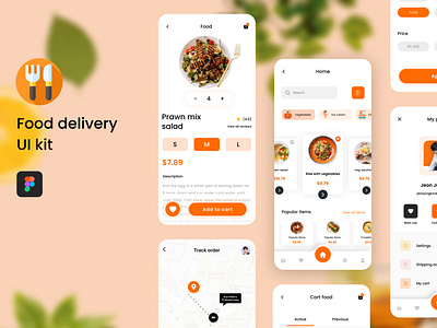 Food Delivery Application Design app design branding design figma graphic design mobile design