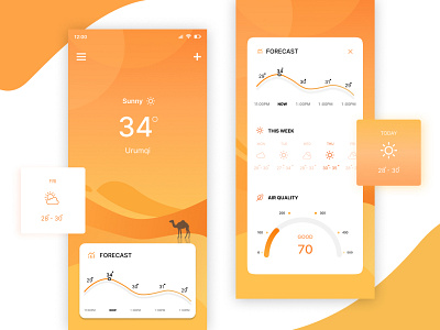 Weather Application Design app design branding design figma graphic design mobile design