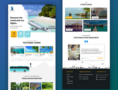 Travel Agency Website Design design designer figma graphic design travel web website