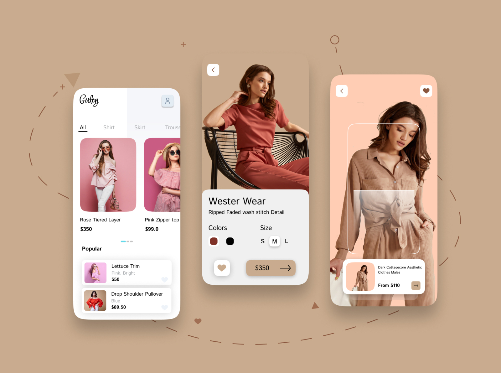 Trendy Fashion Application Design by Kishan Kanani on Dribbble