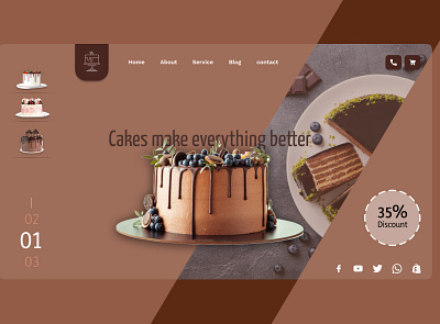 Cake Shop Website Design design designer figma graphic design web website