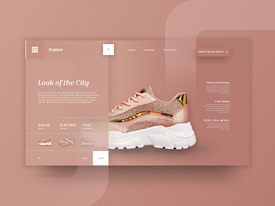 Shoes Web Layout Design design figma graphic design layout web website