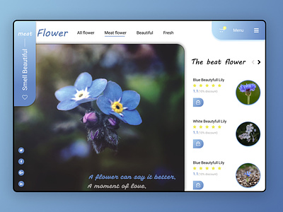 Flower Website Design design designer figma graphic design web website