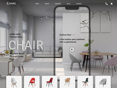 Furniture Website Design design designer figma graphic design web website design websitee