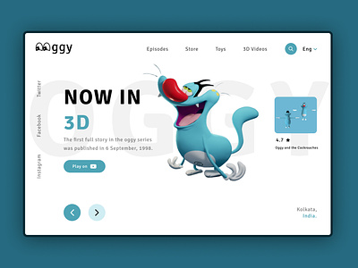 Cartoon Character Web Page design designer figma graphic design page web website