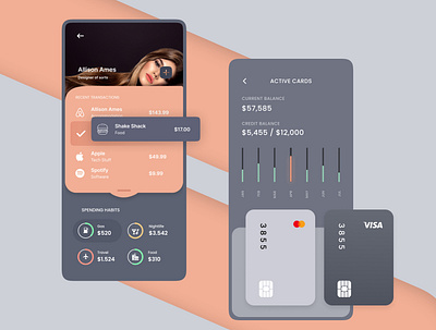 Financial Express UI Design app design branding design figma graphic design mobile design