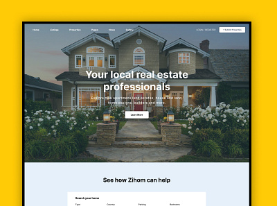 Real Estate Website Design branding design figma graphic design web website website design