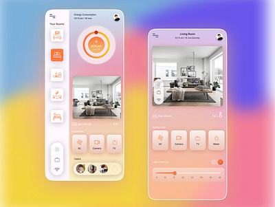 Smart Home UI Design app design branding design figma graphic design mobile design