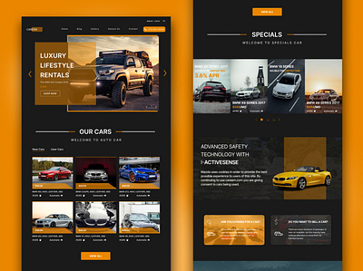 Car Collection Website Design branding design figma graphic design web webpage website