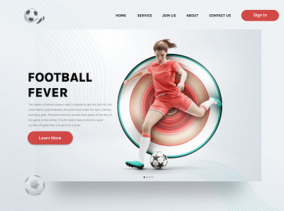 Football Concept Website Design branding design designer figma graphic design web website