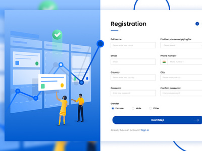 Registration Concept Design design designer figma graphic design web website