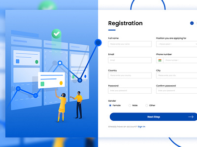 Registration Concept Design design designer figma graphic design web website