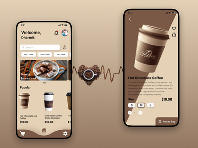 Coffee Application UI Design