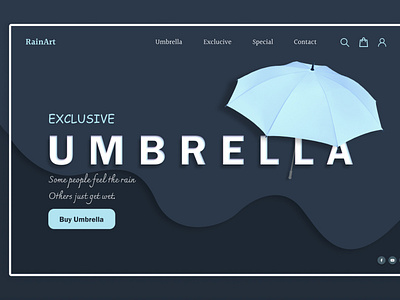 Enjoy Monsoon Concept Webpage Design