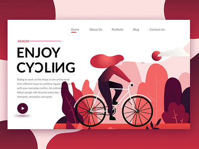 Cycling Exercise Webpage Design