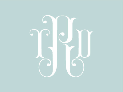 Custom Monogram monogram type typography