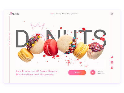 Landing page for home made sweets UI/UX