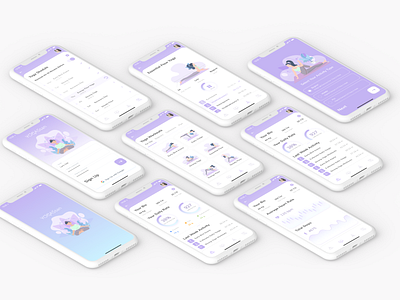 YOGASsan mobile application UX/UI app design application ui design design app mobile app mobile ui ui uiux ux ux design