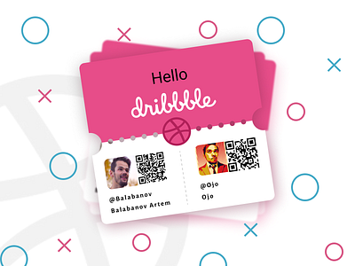 hello bribbble dribbble best shot dribbble invite dribble hello hello dribble hellodribbble like pink ticket tickets