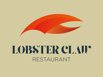 Lobster Claw Restaurant logo agency agency branding branding design flat fonts illustrator illustrator design logo logodesign logotype typography vector vectors