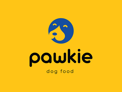 Pawkie Dog Food logo heart logo logo design love minimal pets