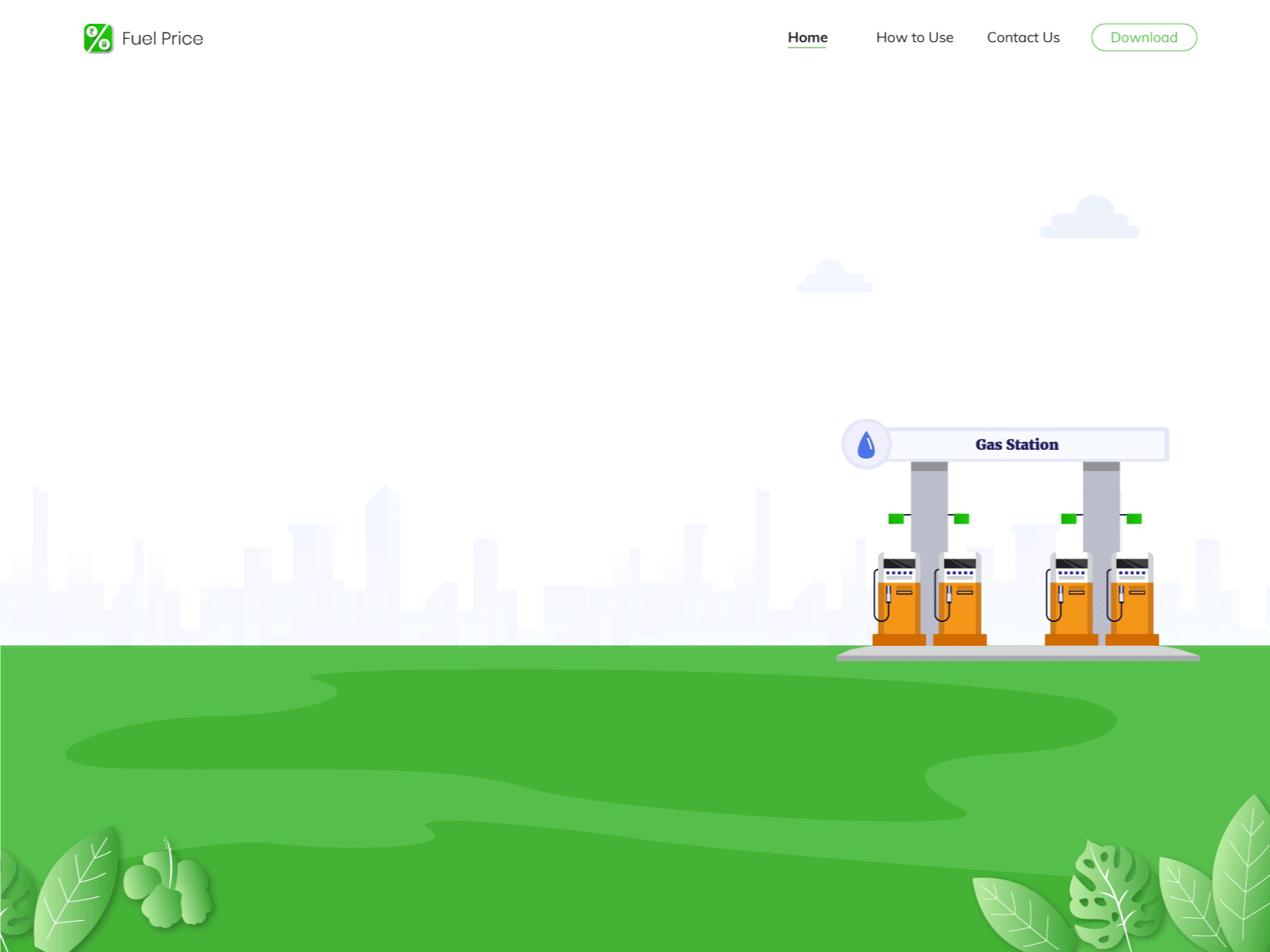 Fuel Prices In India - Website Header Animation