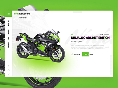 Kawasaki Ninja 300 Design Concept (UI)