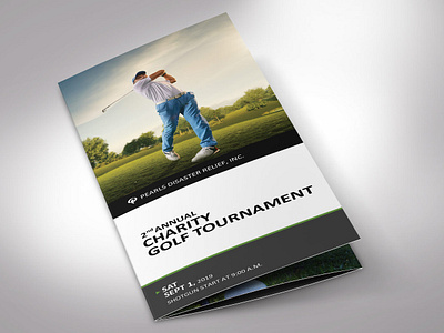 Charity Golf Tournament Brochure Word Publisher Template