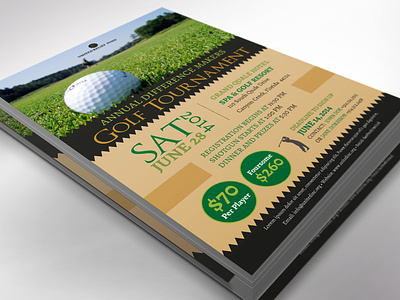 Charity Golf Tournament Flyer Word Publisher Template