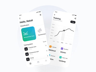 Swimming App concept