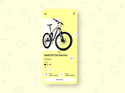 Bike App app bike branding bycicle design ecomerce illustraion landing mobile ui screen shopping app ui ux ui
