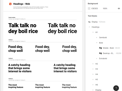 Typography system - design system