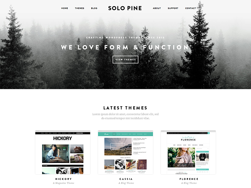 WIP: New SoloPine site by Solo Pine Designs on Dribbble