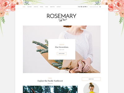 Rosemary - A WordPress Blog Theme articles blog blogging rosemary slider template theme wordpress wp