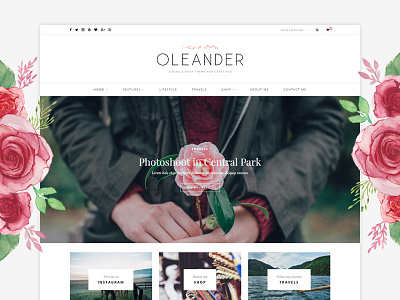Oleander WordPress Theme