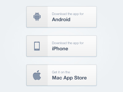 App Buttons android app store button iphone mac ui